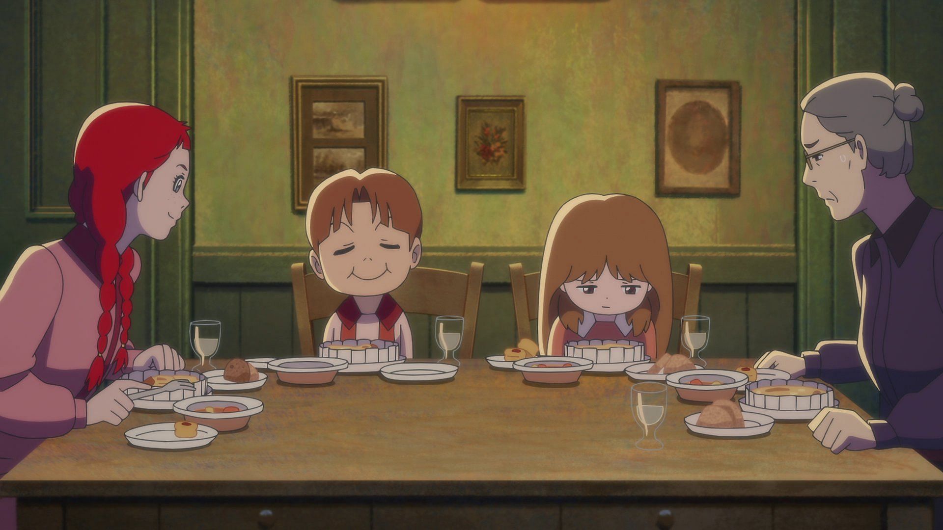 Anne, Davy, Dora, and Marilla (Image via The Answer Studio)